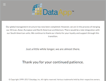 Tablet Screenshot of dataapp.com
